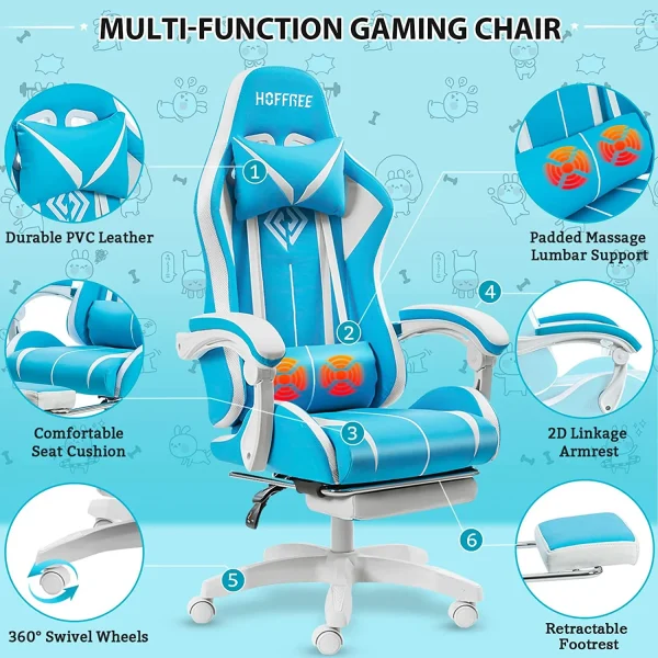 Xyvolta LED RGB Gaming Chair - Image 2